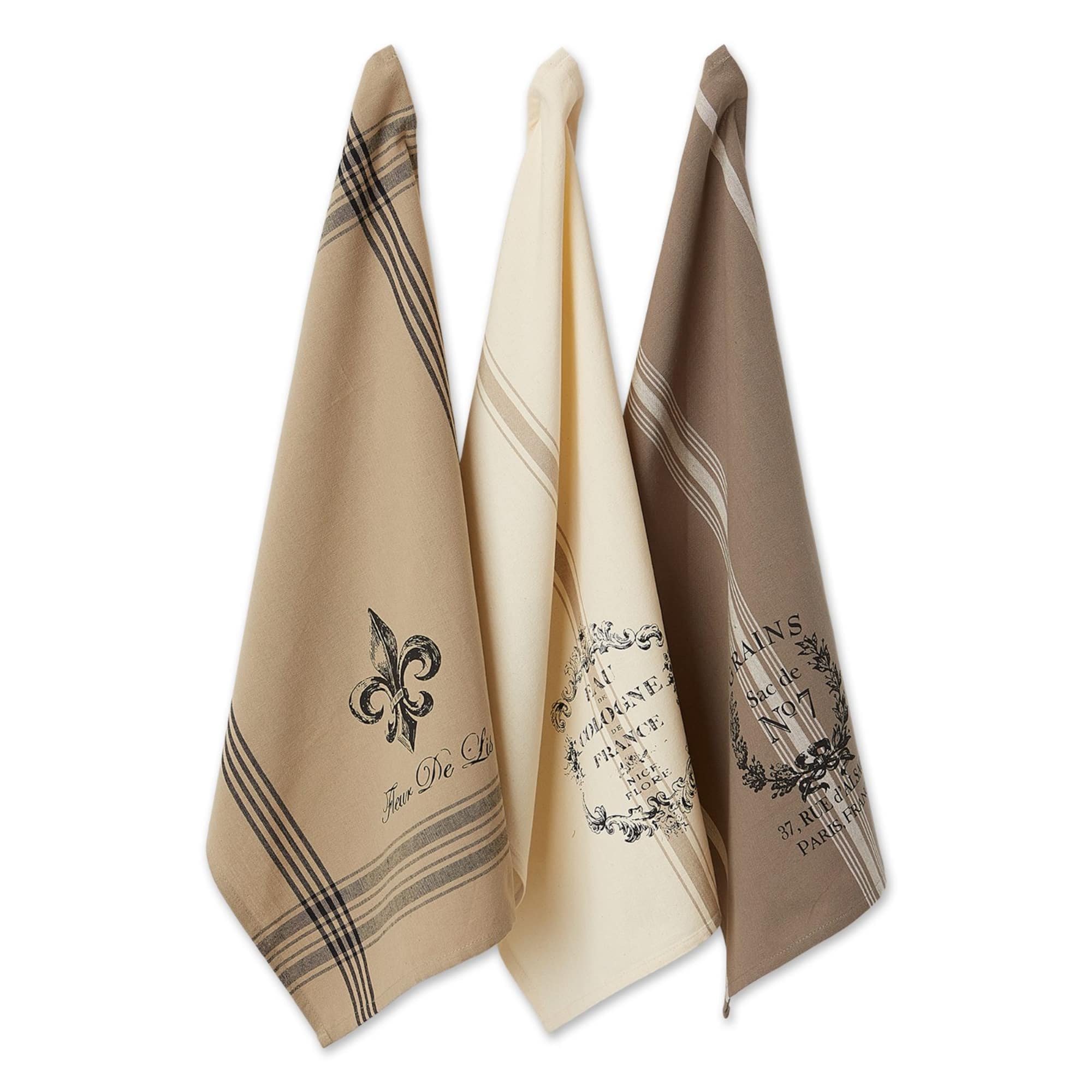 DII® Assorted French Grain Sack Dishtowel Set